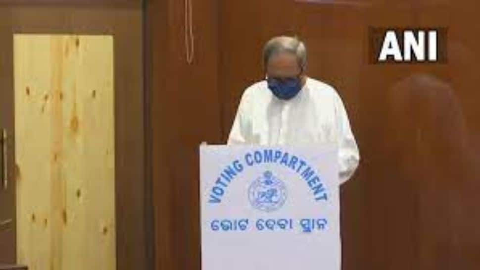 Odisha CM Naveen Patnaik casts his vote
