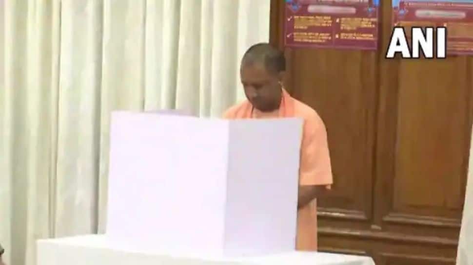 UP CM Yogi Adityanath casts his vote