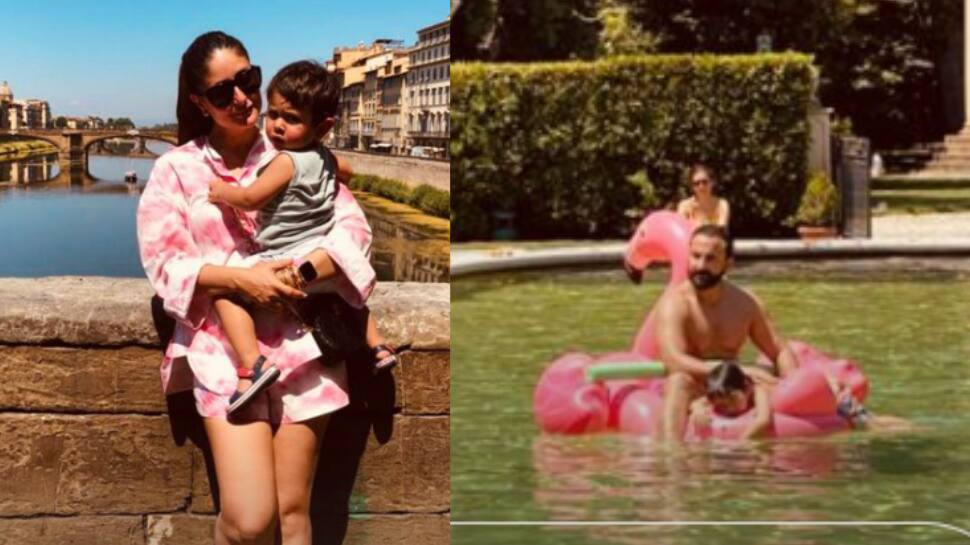 Kareena Kapoor says &#039;life is beautiful&#039; as she chills with Jeh, Saif enjoys pool time with Taimur: PICS