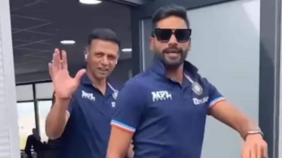 IND vs WI 2022: Rahul Dravid features in Shikhar Dhawan&#039;s viral video as Team India arrive in the Caribbean - Watch 