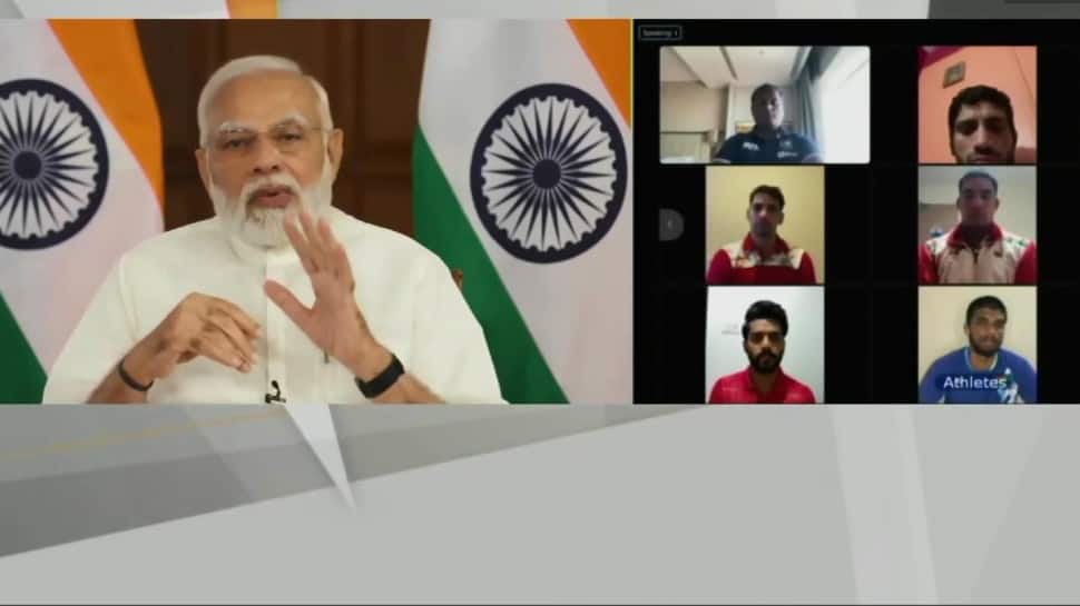 PM Narendra Modi interacts with Commonwealth Games 2022 contingent, wishes them luck, WATCH