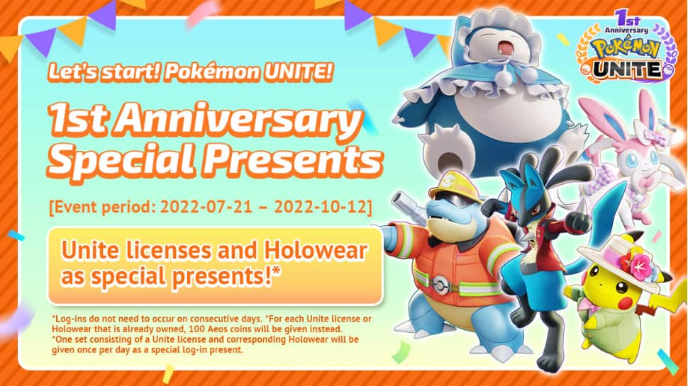 Pokémon UNITE - celebrates one-year anniversary