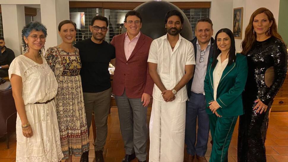 Aamir Khan hosts Dhanush, Russo Brothers over Gujarati dinner, ex-wife Kiran Rao also in attendance