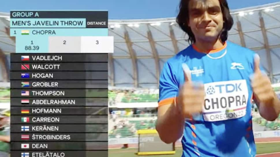 Neeraj Chopra&#039;s one throw is enough: Netizens in awe as javelin star qualifies for World Championships final