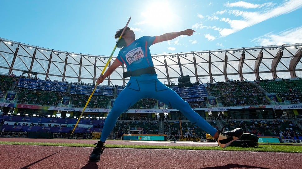 Neeraj Chopra’s winning throw of 86.48m at the junior championships in Poland also set the new under-20 world record, beating the 84.69m mark established by the previous holder, Latvia's Zigismunds Sirmais. (Photo: PTI)