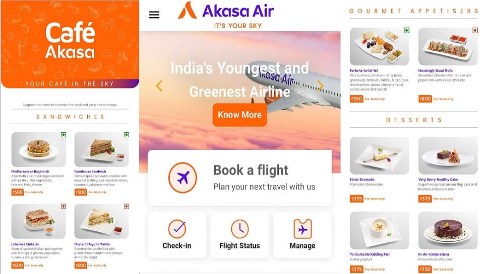 Akasa Air to serve global cuisine on flights, check first-in-India gourmet menu HERE