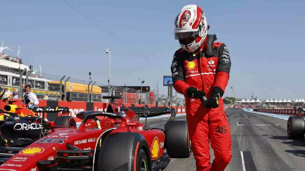 Carlos Sainz Jr tows Charles Leclerc to first French Grand Prix pole as Max Verstappen qualifies second