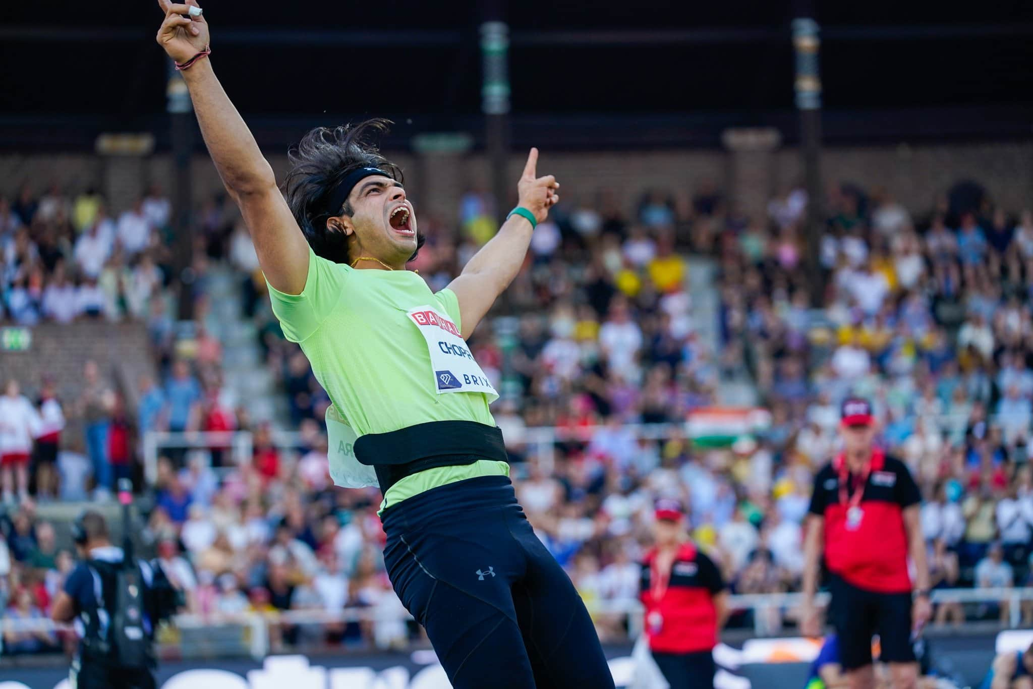 Neeraj Chopra breaks national record again at Stockhold Diamond League Meet