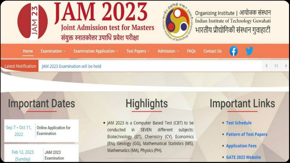 IIT JAM 2023 Exam Date Released Registration To Begin On September 7 