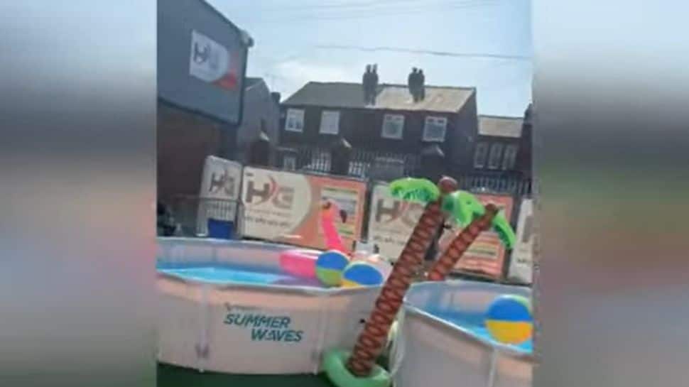 As heatwave grips UK, boss throws pool party for employees to beat the heat: Watch 
