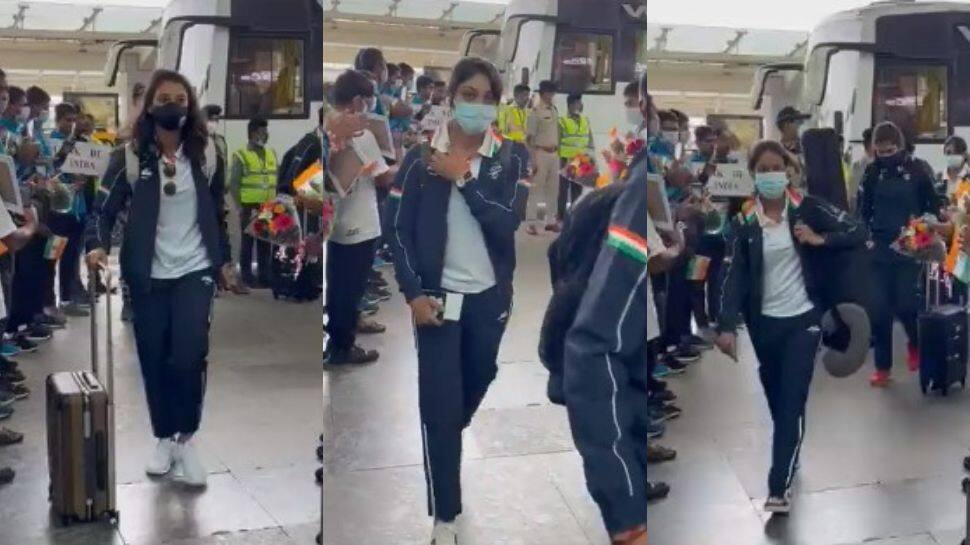 Watch: Indian women&#039;s cricket team receive warm send-off as they leave for Commonwealth Games 2022