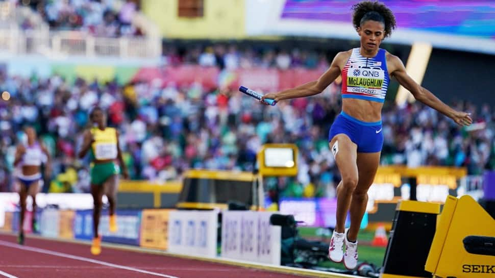 World Athletics Championships 2022: Sydney McLaughlin anchors US to 4x400m title on record-setting day