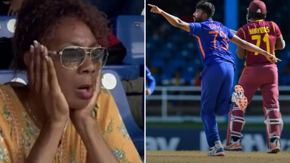 IND vs WI 3rd ODI: Mohammed Siraj&#039;s cracking two-wicket over leaves fan in shock, WATCH