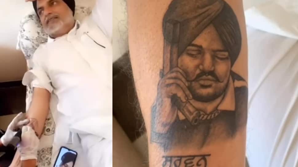 Sidhu Moosewala&#039;s parents get the singer&#039;s tattoo inked on their arms: WATCH