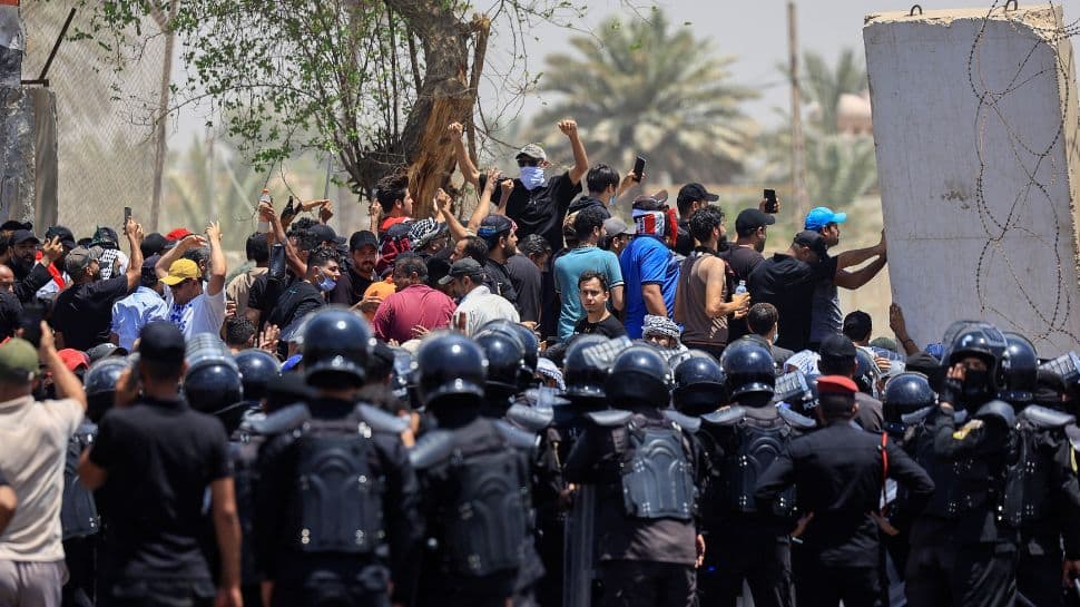 Iraqi protesters breach parliament building in Baghdad, second time in a week