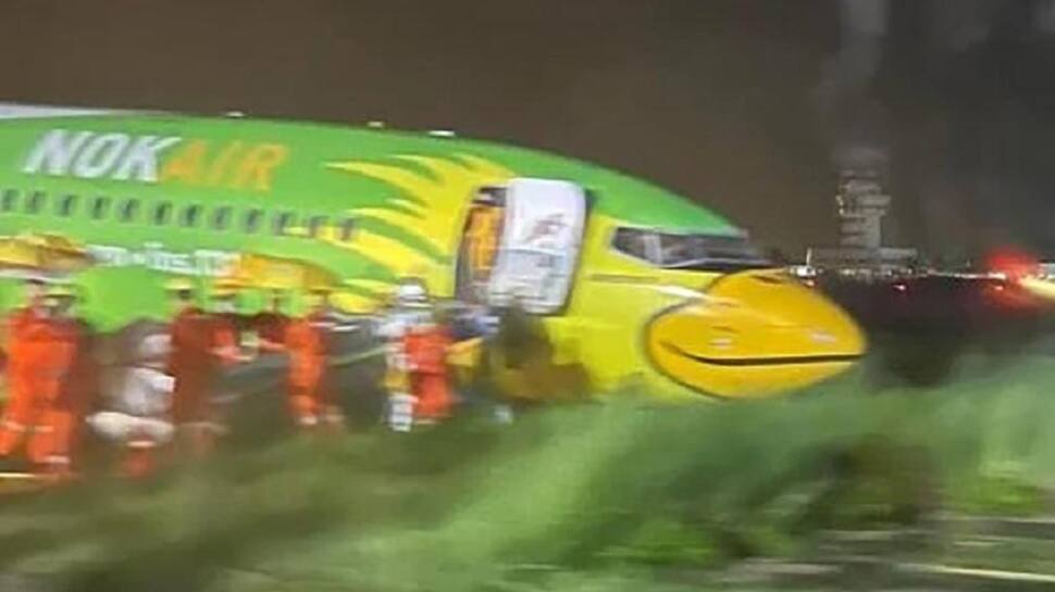 NokAir Boeing 737-800 skids off runway at Chiang Rai Airport in Thailand