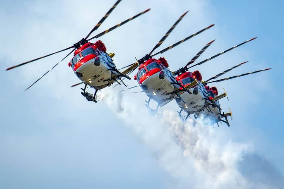 IAF Sarang helicopter acrobatics display team