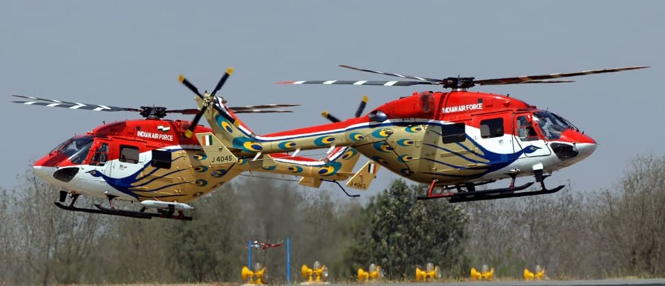 IAF Sarang helicopter acrobatics display team
