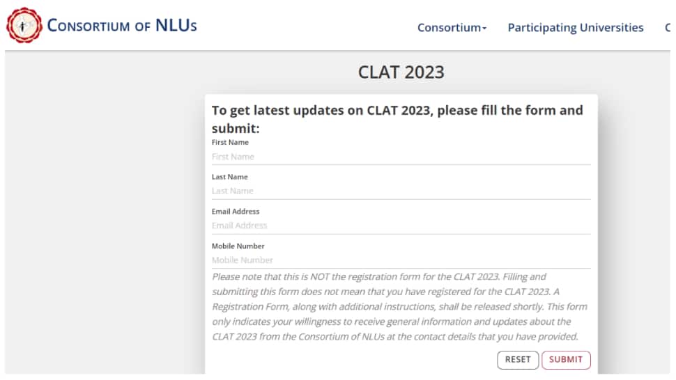 CLAT 2023 Registration to begin SOON at consortiumofnlus.ac.in- Check exam date and other details here