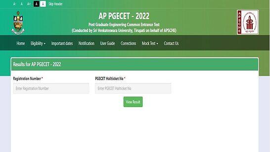 AP PGECET Result 2022 DECLARED at cets.apsche.ap.gov.in- Direct link to check scores here