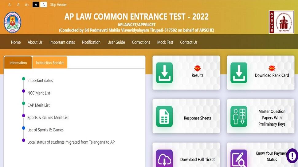 AP LAWCET Results 2022 DECLARED, direct link to check scorecard here