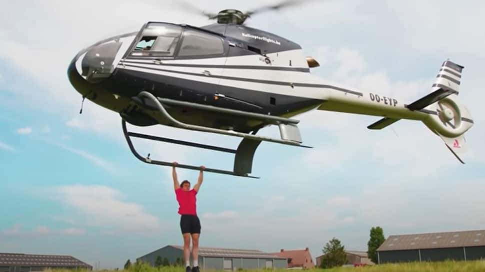 YouTubers clock 25 pull-ups from helicopter, smash Guinness World Record