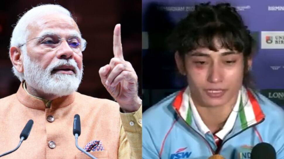 PM Modi reacts after wrestler Pooja Gehlot apologises for missing out on Gold at CWG 2022: &#039;Your medal...&#039;