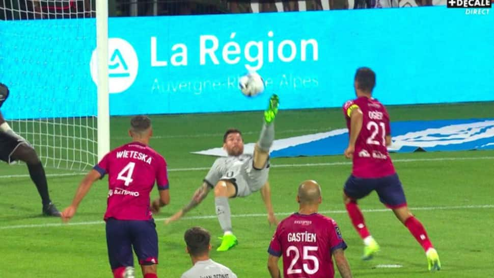 WATCH: Lionel Messi&#039;s bicycle kick goal in PSG&#039;s win over Clermont Foot in Ligue 1