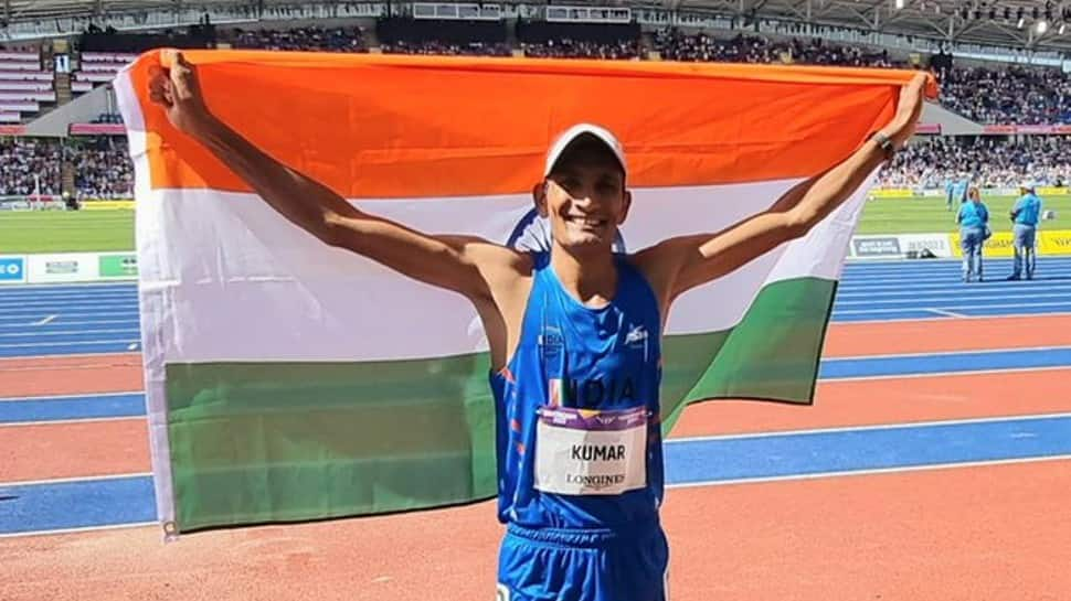 CWG 2022: Indian athlete Sandeep Kumar clinches bronze in men&#039;s 10,000 m race walk