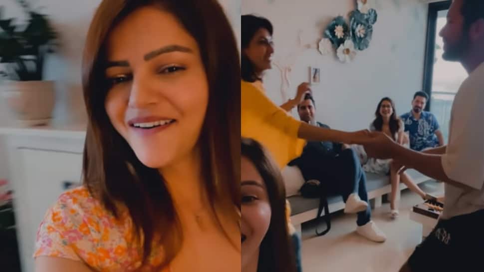 WATCH: Rubina Dilaik hosts a 'mini reunion' for her close friends in Khatron Ke Khiladi 12