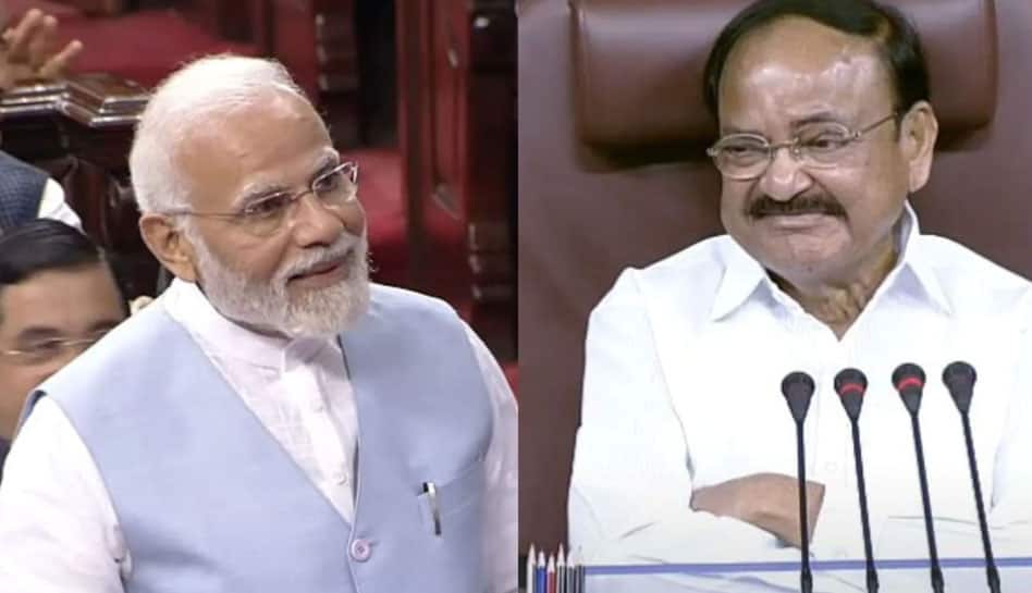 ‘Wit-liners, not one-liners’: PM bids farewell to Venkaiah Naidu in RS