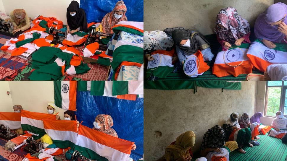 Indian National Flag made by Kashmir women to unfurl across India - Vimarsana News