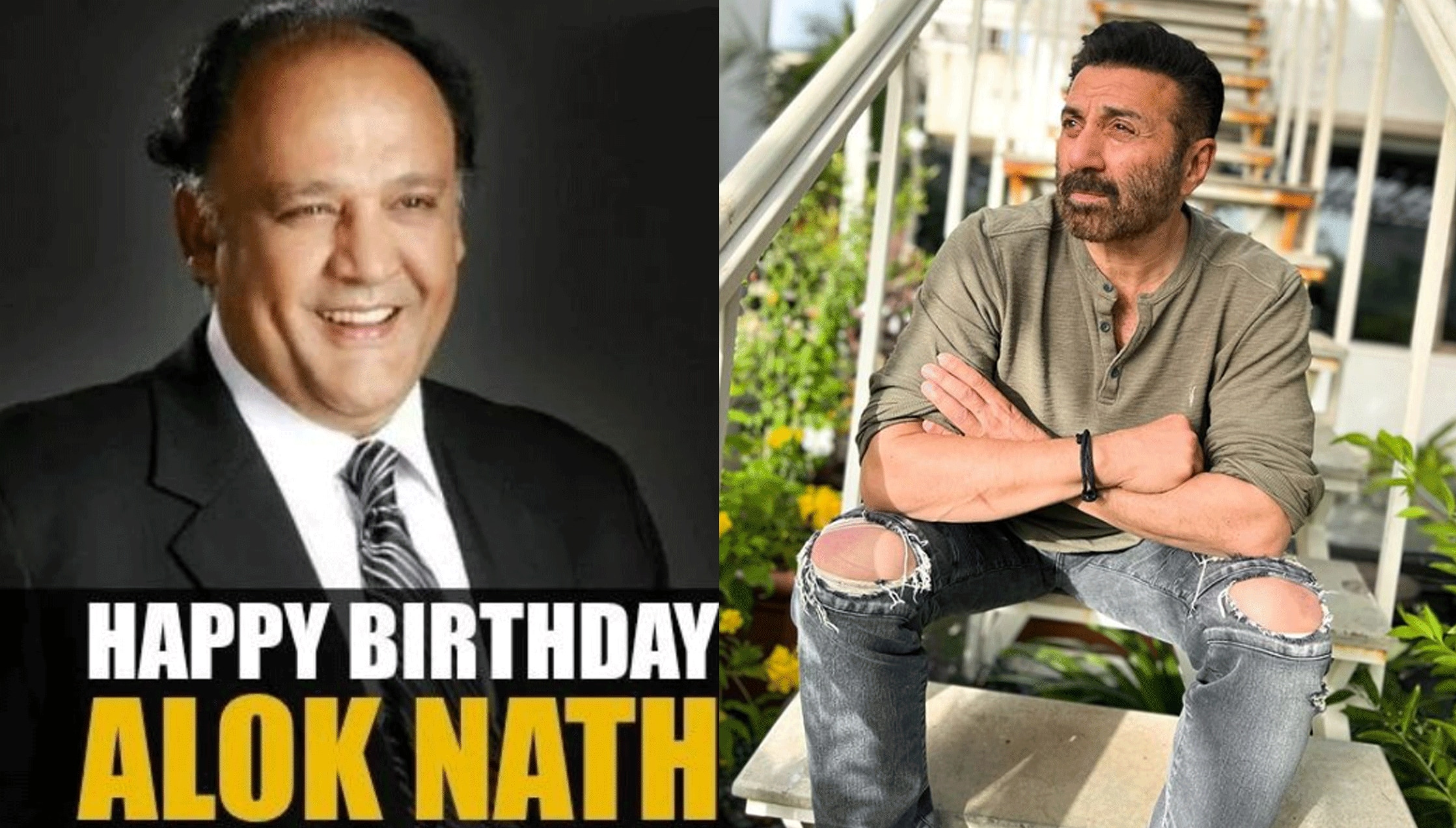 Alok Nath and Sunny Deol