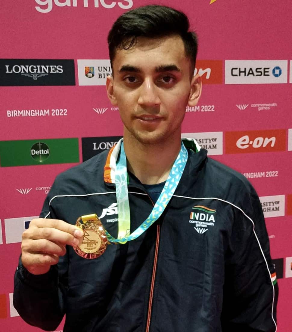 Star shuttler Lakshya Sen made a memorable CWG debut with his maiden gold in Birmingham. Sen has been in rich vein of form for some time now having won his first Super 500 title in January, finishing runners-up at the All England Championships and German Open and also winning the prestigious Thomas Cup. (Photo: ANI)