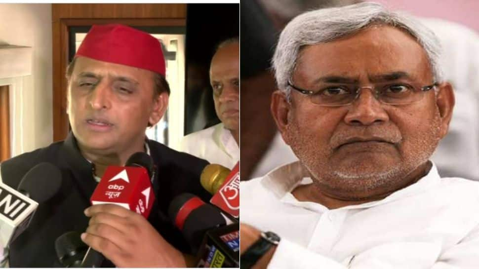 &#039;Slogan of &#039;BJP Bhagaon&#039; coming from Bihar&#039;: Akhilesh Yadav mocks BJP after Nitish Kumar ends alliance