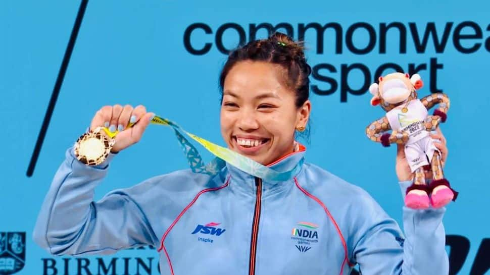 Commonwealth Games 2022 gold medalist Mirabai Chanu celebrates 28th