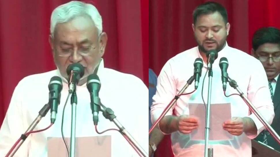 Nitish Kumar takes oath as Bihar CM for 8th time, Tejashwi Yadav as his deputy