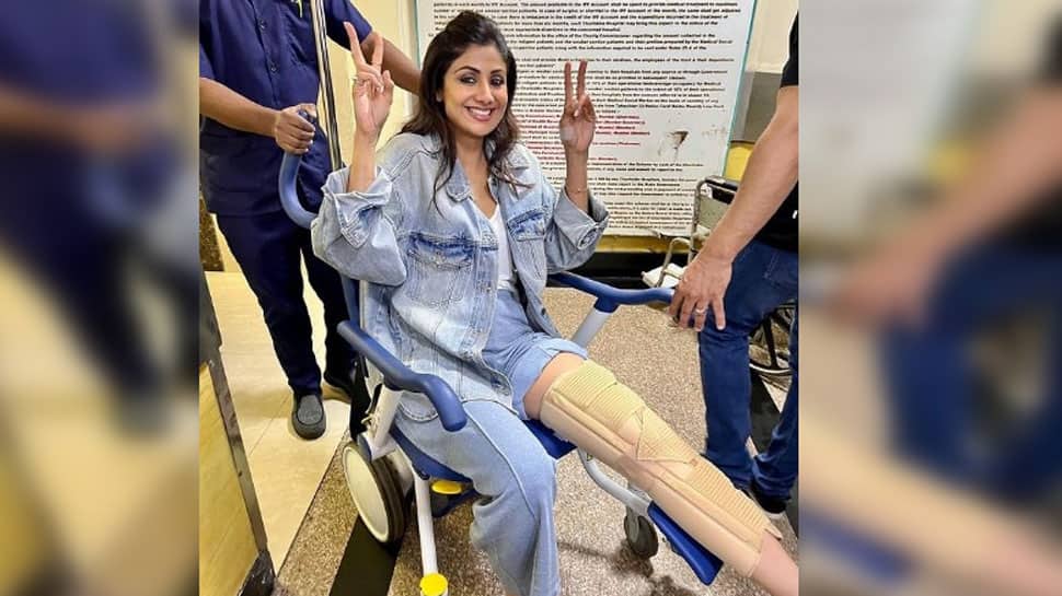 Shilpa Shetty On The Way In Car Xxx Video - Shilpa Shetty injures herself on the sets of 'Indian Police Force',  literally 'breaks a leg'! | People News | Zee News