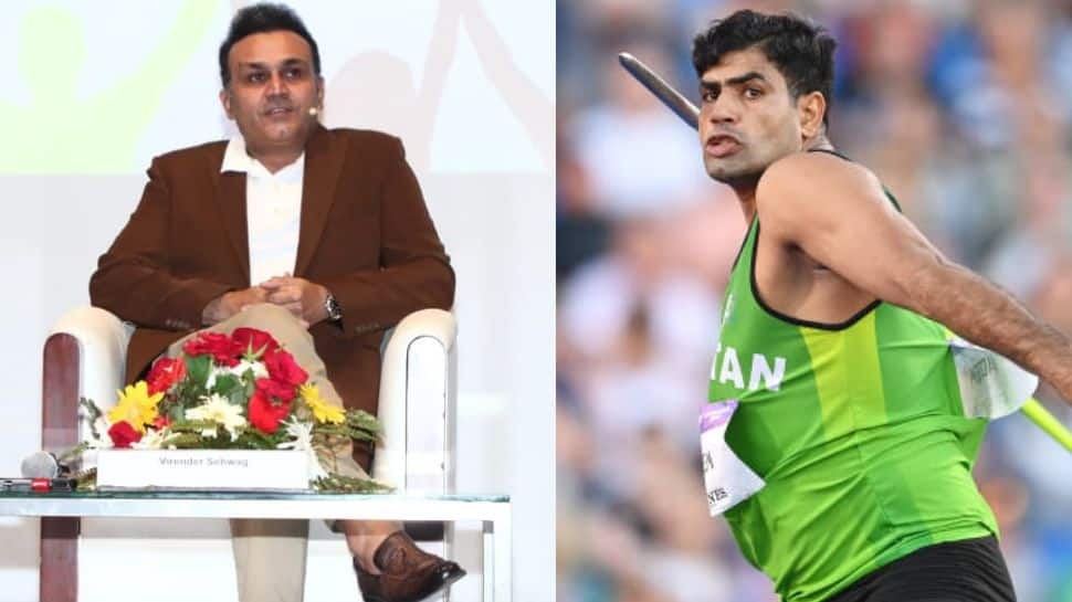 Sehwag trolls Pakistan political analyst for confusing Nehra with Neeraj Chopra after Arshad Nadeem wins CWG 2022 gold