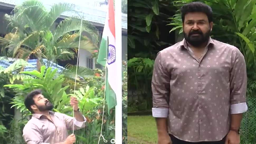 Har Ghar Tiranga: South superstar Mohanlal hoists flag at home- In PICS