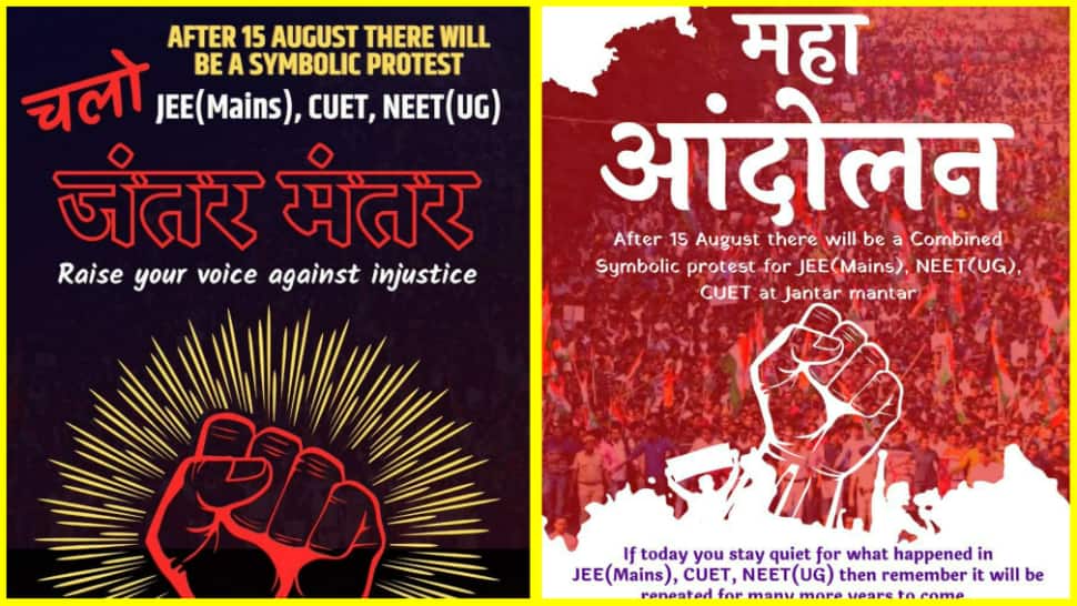NEET UG 2022: Students to protest for JEE Main, CUET at Jantar Mantar after August 15, read details