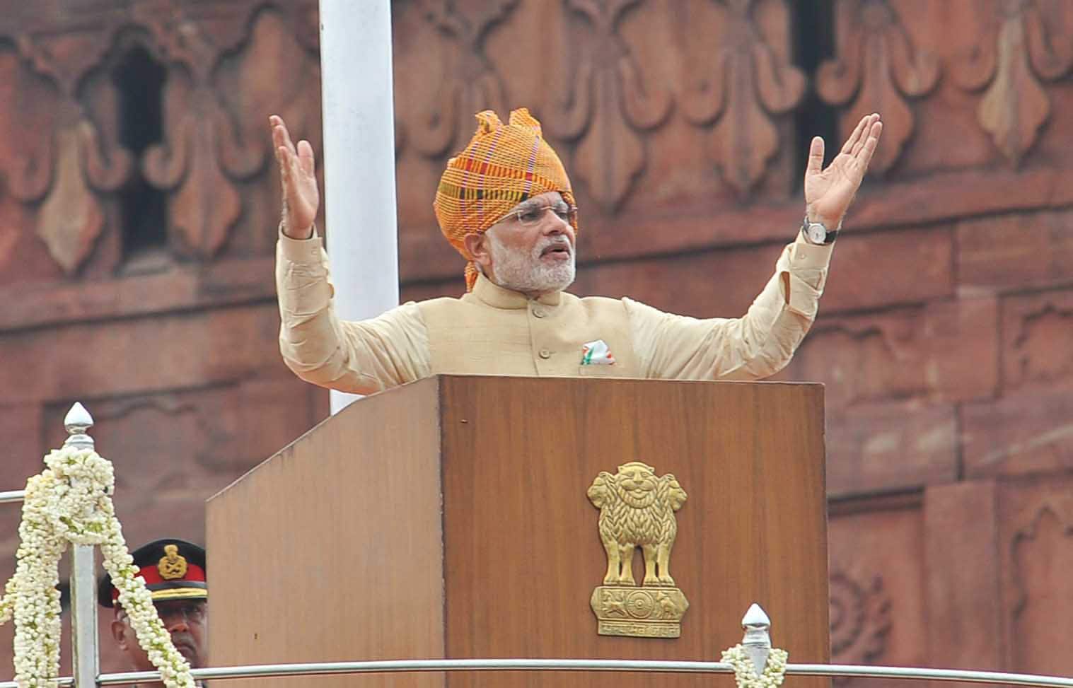 Prime Minister Narendra Modi on the occasion of 69th Independence Day