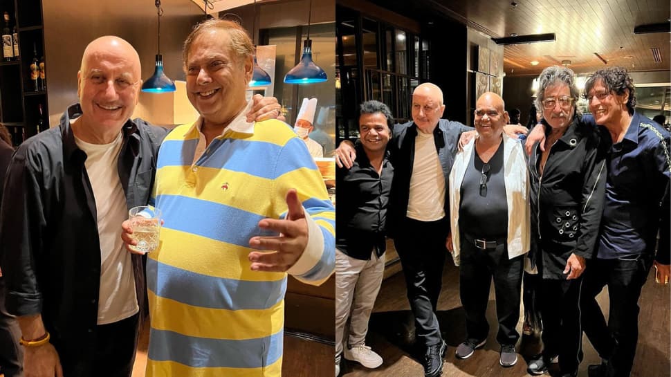 David Dhawan’s 71st birthday: Anupam Kher, Chunky Panday party with filmmaker