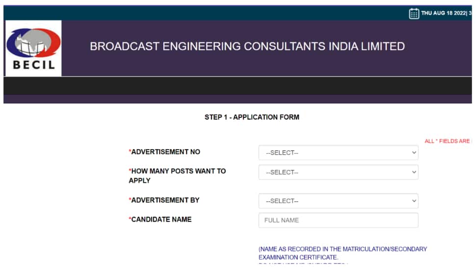 BECIL Recruitment 2022: Salary up to 60000, Check Posts, Qualifications,  and How to Apply Here