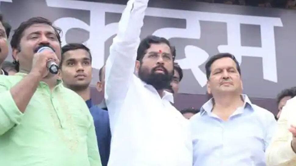 Maharashtra CM Eknath Shinde&#039;s dig at Uddhav Thackeray: &#039;We also broke a tough DAHI HANDI in June&#039;