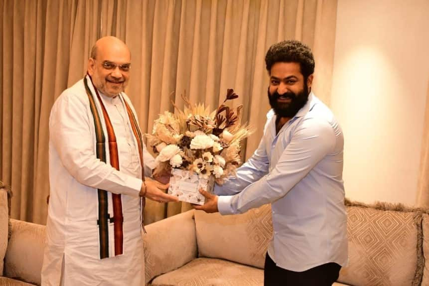 'RRR' actor Junior NTR met Amit Shah at Novotel Hotel