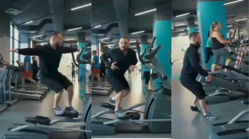 Video of man rollicking on Gym Machine goes viral-Watch 