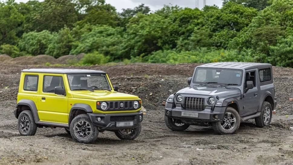 Mahindra Thar and Maruti Suzuki Jimny clicked together: Which is the bigger SUV?