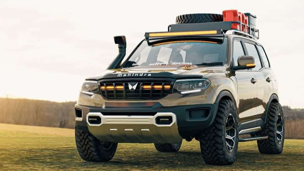2022 Mahindra Scorpio-N modified to be expedition-ready: Looks brute in PICS