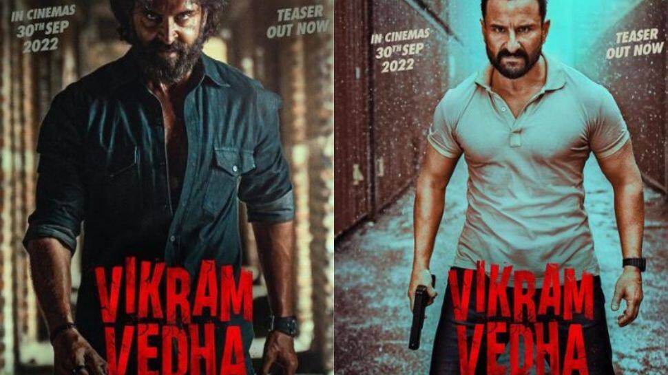 Vikram Vedha teaser out! Hrithik Roshan and Saif Ali Khan starrer promises to be a mass entertainer - Watch